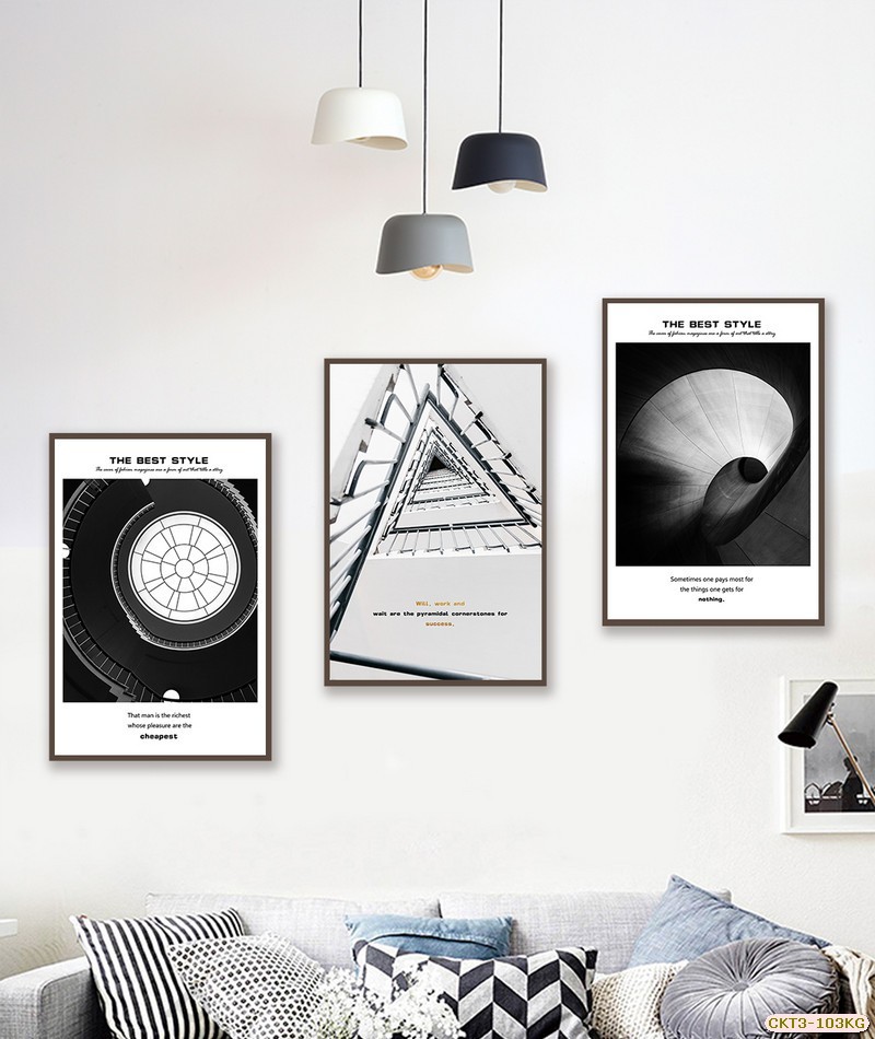 Cầu thang xoắn ốc - đen trắng CKT3-103KG